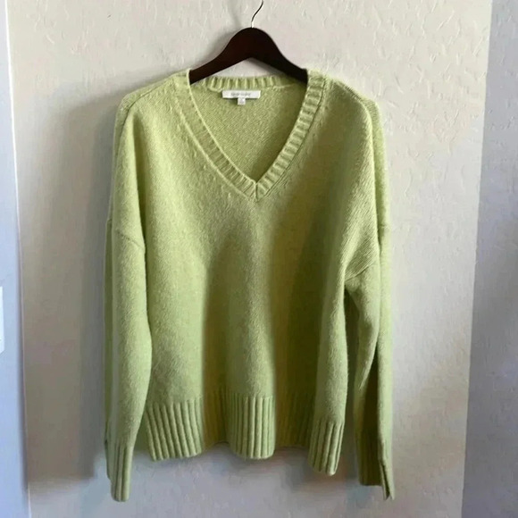 Favorite Daughter The William V-Neck Wool & Cashmere Blend Sweater S - Picture 4 of 9